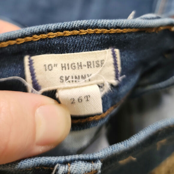 Madewell 10" High Rise Skinny Jeans in Women's Size 26 Tall - Picture 3 of 11